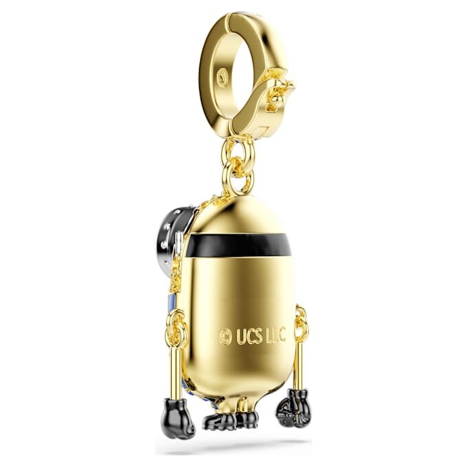 Pingente Bob dos Minions com pavé, multicolorido, banhado a dourado Pingente Bob dos Minions com pavé, multicolorido, banhado a dourado