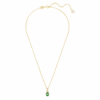 Pingente Chroma com corte em pêra, verde, banhado a dourado Pingente Chroma com corte em pêra, verde, banhado a dourado