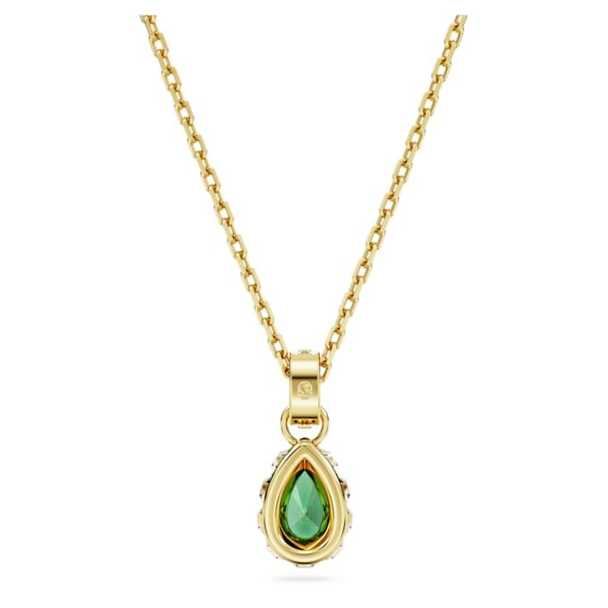 Pingente Chroma com corte em pêra, verde, banhado a dourado Pingente Chroma com corte em pêra, verde, banhado a dourado