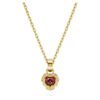 Pingente Chroma em forma de coração, vermelho, banhado a ouro Pingente Chroma em forma de coração, vermelho, banhado a ouro