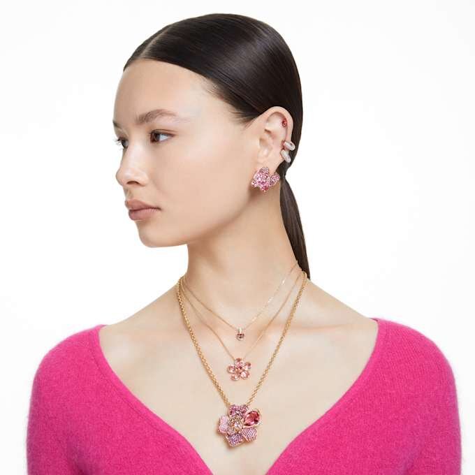 Pingente Chroma em forma de coração, vermelho, banhado a ouro Pingente Chroma em forma de coração, vermelho, banhado a ouro