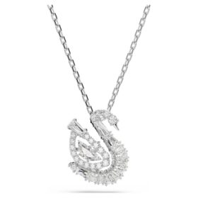 Pingente Cisne com cortes mistos, Cisne, Branco