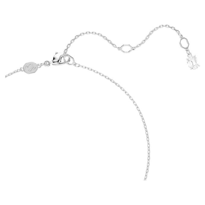 Pingente Cisne com cortes mistos, Cisne, Branco Pingente Cisne com cortes mistos, Cisne, Branco