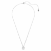 Pingente Constella com corte redondo, pedra dançante, branco, banhado a ródio Pingente Constella com corte redondo, pedra dançante, branco, banhado a ródio