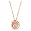 Pingente Constella com corte redondo, pedra dançante, cor-de-rosa, banhado a ouro rosa Pingente Constella com corte redondo, pedra dançante, cor-de-rosa, banhado a ouro rosa