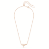 Pingente Constella com pérola de cristal, corte redondo, branco, banhado a ouro rosa Pingente Constella com pérola de cristal, corte redondo, branco, banhado a ouro rosa