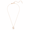 Pingente de cisne com cortes mistos, cisne, rosa