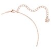 Pingente de cisne, pequeno, preto, banhado a ouro rosa
