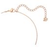 Colar de cisne, rosa, banhado a ouro rosa