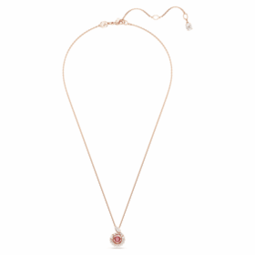 Pingente de cobra com cortes mistos, Ano da Cobra, vermelho, banhado a ouro rosa