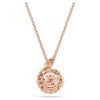 Pingente de cobra com cortes mistos, Ano da Cobra, vermelho, banhado a ouro rosa