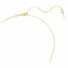 Pingente de cobra com pérola de cristal, cortes mistos, Ano da Cobra, branco, banhado a dourado