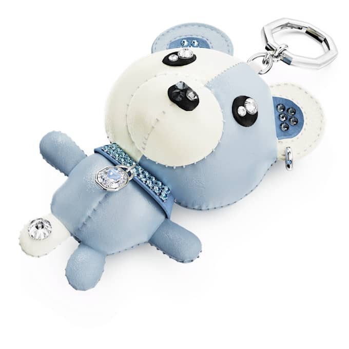 Pingente de ursinho para mala, azul, banhado a ródio Pingente de ursinho para mala, azul, banhado a ródio