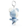 Pingente de ursinho para mala, azul, banhado a ródio Pingente de ursinho para mala, azul, banhado a ródio