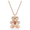 Pingente de ursinho, rosa, banhado a ouro rosa