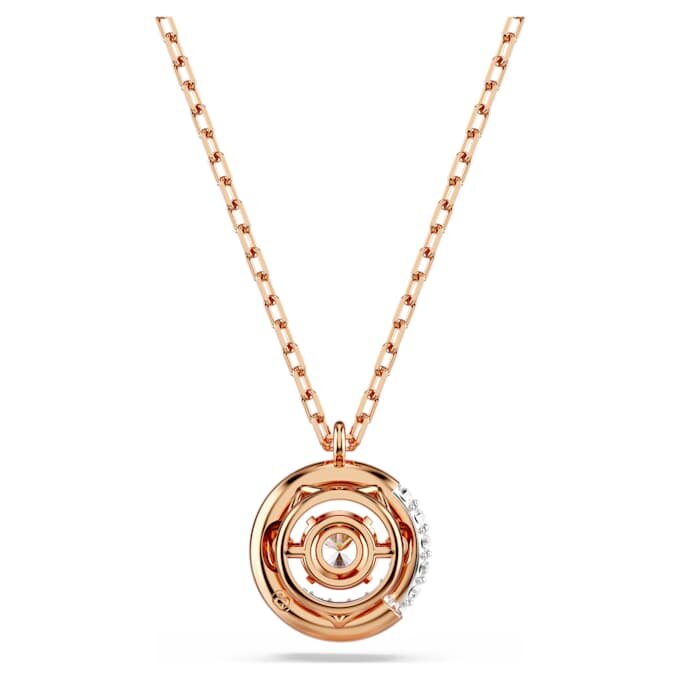 Pingente Dextera com corte redondo, branco, banhado a ouro rosa Pingente Dextera com corte redondo, branco, banhado a ouro rosa