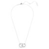 Pingente Dextera com laços entrelaçados, branco, banhado a ródio Pingente Dextera com laços entrelaçados, branco, banhado a ródio