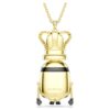 Pingente do Rei Bob dos Minions com pavé, multicolorido, banhado a dourado