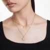 Pingente em camadas Sublima, branco, banhado a dourado Pingente em camadas Sublima, branco, banhado a dourado