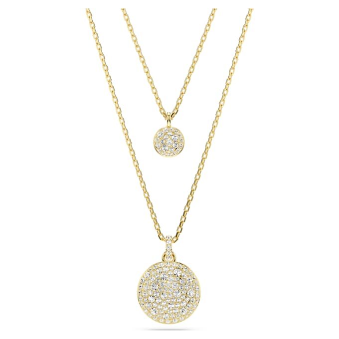 Pingente em camadas Sublima, branco, banhado a dourado Pingente em camadas Sublima, branco, banhado a dourado
