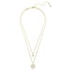 Pingente em camadas Sublima, branco, banhado a dourado Pingente em camadas Sublima, branco, banhado a dourado