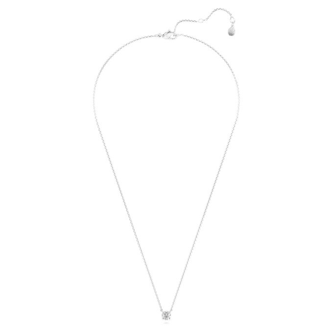 Pingente Eternity com diamantes cultivados em laboratório, 0,5 ct no total, forma redonda, prata esterlina Pingente Eternity com diamantes cultivados em laboratório, 0,5 ct no total, forma redonda, prata esterlina