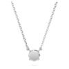 Pingente Eternity com diamantes cultivados em laboratório, 0,5 ct no total, forma redonda, prata esterlina Pingente Eternity com diamantes cultivados em laboratório, 0,5 ct no total, forma redonda, prata esterlina