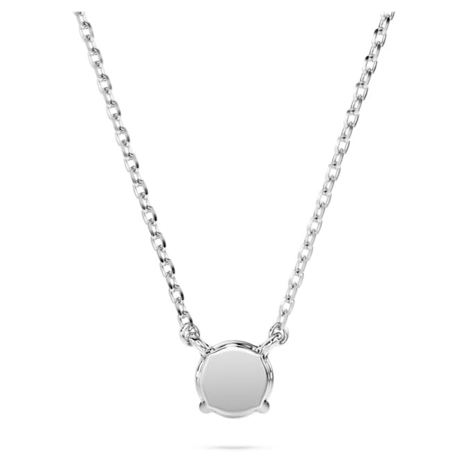 Pingente Eternity com diamantes cultivados em laboratório, 0,5 ct no total, forma redonda, prata esterlina Pingente Eternity com diamantes cultivados em laboratório, 0,5 ct no total, forma redonda, prata esterlina