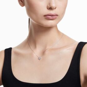 Pingente Galaxy com diamantes cultivados em laboratório, 0,5 ct no total, forma redonda, ouro branco de 14K