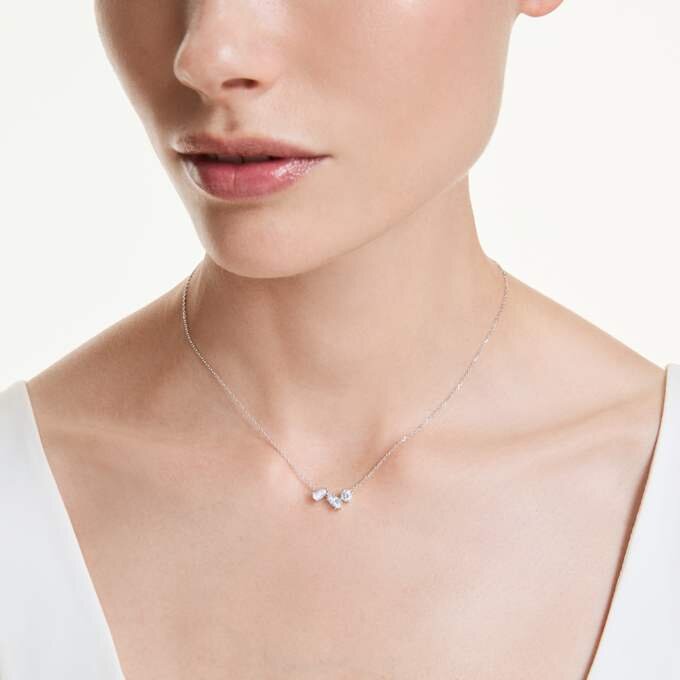 Pingente Galaxy com diamantes cultivados em laboratório, 0,82 ct no total, formas variadas, prata esterlina Pingente Galaxy com diamantes cultivados em laboratório, 0,82 ct no total, formas variadas, prata esterlina