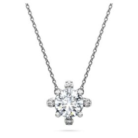 Pingente Galaxy com diamantes cultivados em laboratório, 1,05 ct no total, forma redonda, ouro branco de 14K