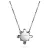 Pingente Galaxy com diamantes cultivados em laboratório, 1,05 ct no total, forma redonda, ouro branco de 14K Pingente Galaxy com diamantes cultivados em laboratório, 1,05 ct no total, forma redonda, ouro branco de 14K