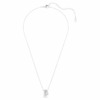 Pingente Hyperbola com corte redondo, branco, banhado a ródio Pingente Hyperbola com corte redondo, branco, banhado a ródio