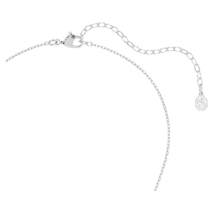 Pingente Hyperbola com corte redondo, branco, banhado a ródio Pingente Hyperbola com corte redondo, branco, banhado a ródio