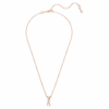 Pingente Hyperbola com cortes mistos, torcido, branco, banhado a ouro rosa Pingente Hyperbola com cortes mistos, torcido, branco, banhado a ouro rosa