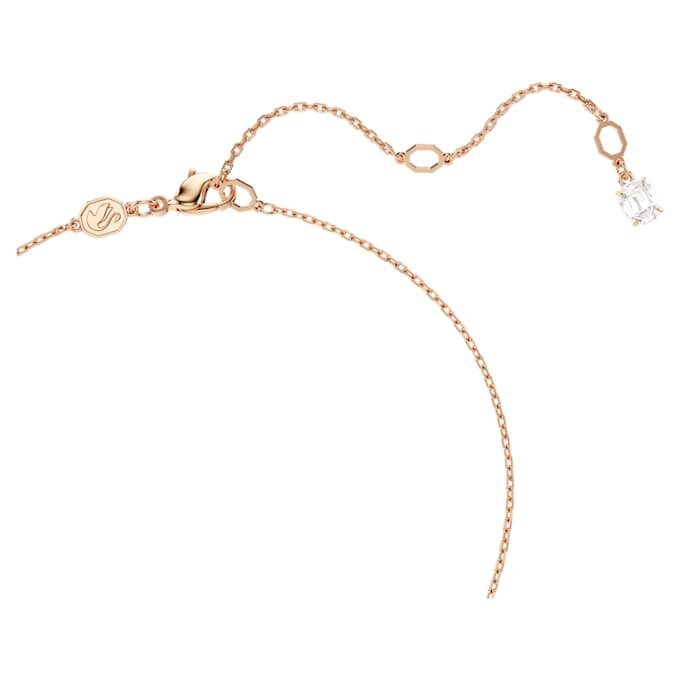 Pingente Hyperbola com cortes mistos, torcido, branco, banhado a ouro rosa Pingente Hyperbola com cortes mistos, torcido, branco, banhado a ouro rosa