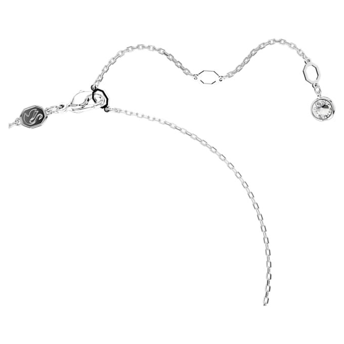 Pingente Hyperbola Pavé, Infinity, Branco, Banhado a Ródio Pingente Hyperbola Pavé, Infinity, Branco, Banhado a Ródio