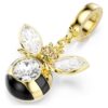 Pingente Idyllia com cortes mistos, abelha, multicolorido, banhado a dourado Pingente Idyllia com cortes mistos, abelha, multicolorido, banhado a dourado