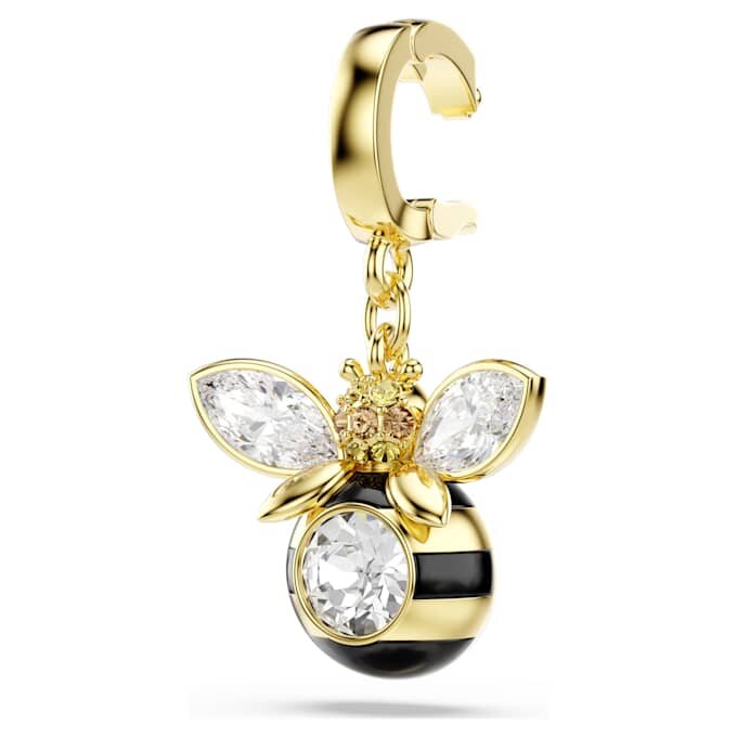 Pingente Idyllia com cortes mistos, abelha, multicolorido, banhado a dourado Pingente Idyllia com cortes mistos, abelha, multicolorido, banhado a dourado