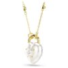 Pingente Idyllia com cortes mistos, coração, branco, banhado a ouro Pingente Idyllia com cortes mistos, coração, branco, banhado a ouro