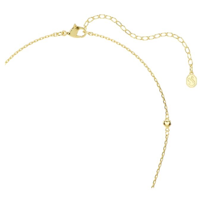 Pingente Idyllia com cortes mistos, coração, branco, banhado a ouro Pingente Idyllia com cortes mistos, coração, branco, banhado a ouro