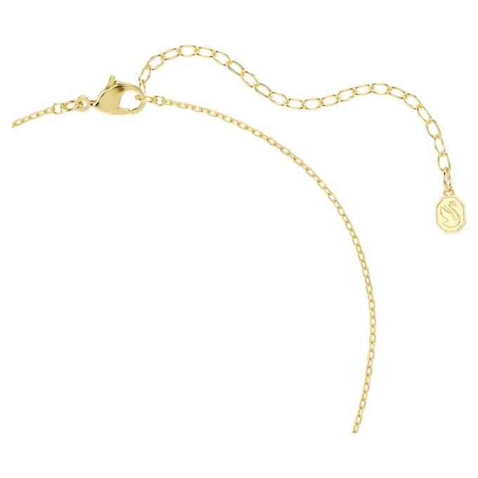 Pingente Idyllia com cortes mistos, coração, chave, rosa, banhado a ouro Pingente Idyllia com cortes mistos, coração, chave, rosa, banhado a ouro