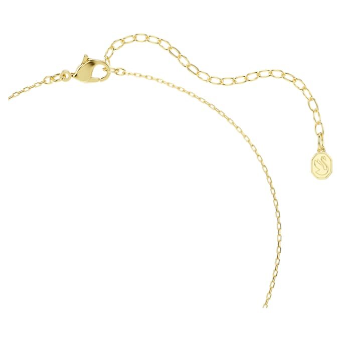 Pingente Idyllia com cortes mistos, coração, chave, rosa, banhado a ouro Pingente Idyllia com cortes mistos, coração, chave, rosa, banhado a ouro