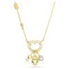Pingente Idyllia com cortes mistos, coração, chave, rosa, banhado a ouro Pingente Idyllia com cortes mistos, coração, chave, rosa, banhado a ouro