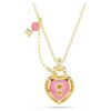Pingente Idyllia com cortes mistos, coração, chave, rosa, banhado a ouro Pingente Idyllia com cortes mistos, coração, chave, rosa, banhado a ouro