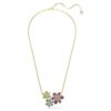 Pingente Idyllia com cortes mistos, flor, multicolorido, banhado a ouro Pingente Idyllia com cortes mistos, flor, multicolorido, banhado a ouro