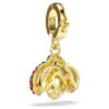 Pingente Idyllia com cortes mistos, joaninha, vermelho, banhado a dourado Pingente Idyllia com cortes mistos, joaninha, vermelho, banhado a dourado