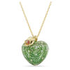 Pingente Idyllia com cortes mistos, maçã, verde, banhado a ouro Pingente Idyllia com cortes mistos, maçã, verde, banhado a ouro