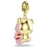 Pingente Idyllia com cortes mistos, ursinho, rosa, banhado a dourado