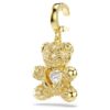 Pingente Idyllia com cortes mistos, ursinho, tom dourado, banhado a ouro